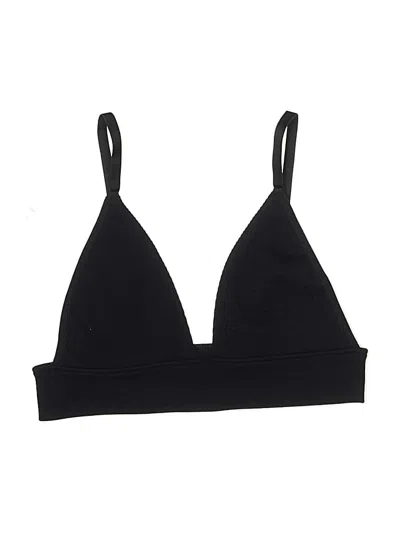 Pre-owned Assorted Brands Swimsuit Top Black Swimwear