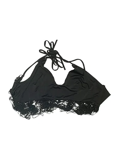 Pre-owned Assorted Brands Swimsuit Top Black Swimwear