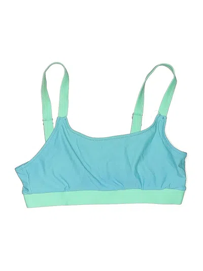 Pre-owned Assorted Brands Swimsuit Top Blue Swimwear