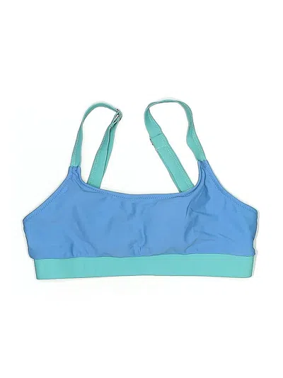 Pre-owned Assorted Brands Swimsuit Top Blue Swimwear