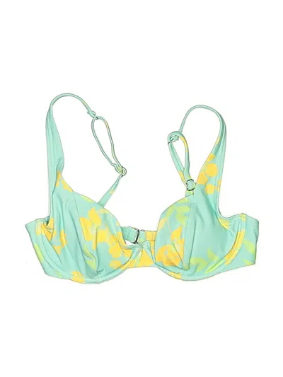 Pre-owned Assorted Brands Swimsuit Top Blue Swimwear