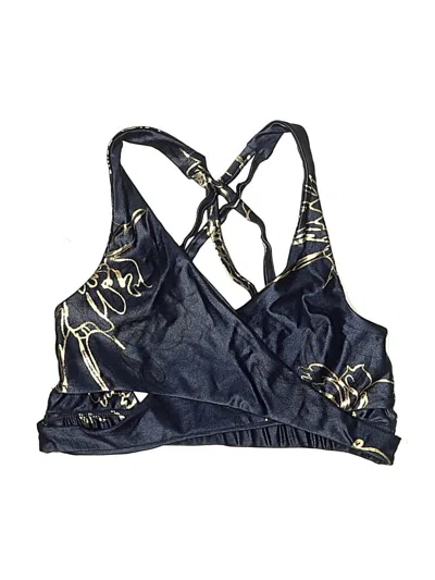 Pre-owned Assorted Brands Swimsuit Top Blue Swimwear