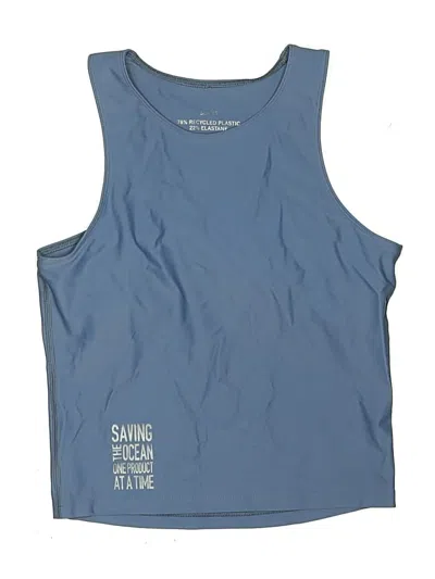 Pre-owned Assorted Brands Swimsuit Top Blue Swimwear