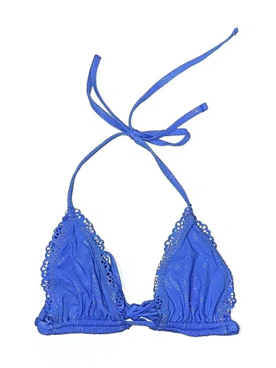 Pre-owned Assorted Brands Swimsuit Top Blue Swimwear