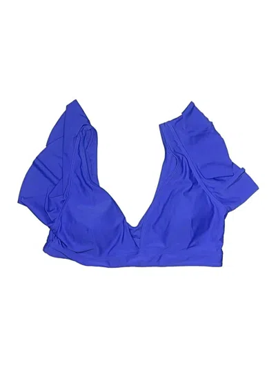 Pre-owned Assorted Brands Swimsuit Top Blue Swimwear