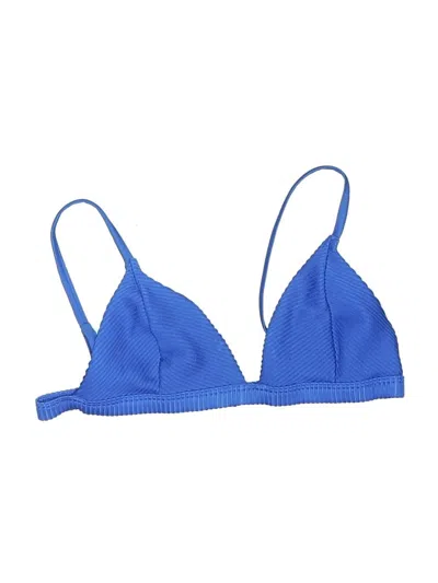 Pre-owned Assorted Brands Swimsuit Top Blue Swimwear
