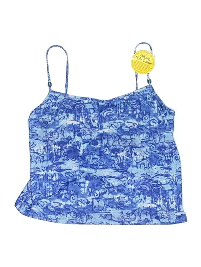 Pre-owned Assorted Brands Swimsuit Top Blue Swimwear
