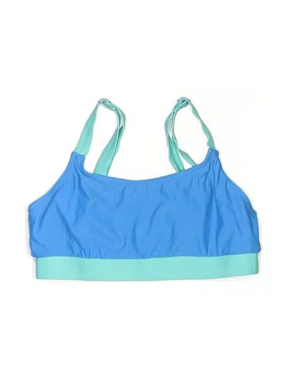Pre-owned Assorted Brands Swimsuit Top Blue Swimwear