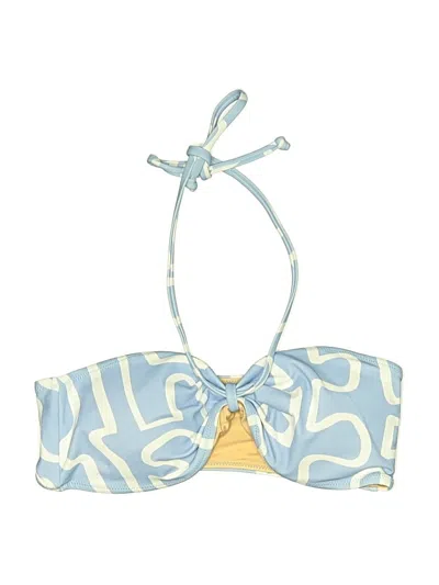 Pre-owned Assorted Brands Swimsuit Top Blue Swimwear