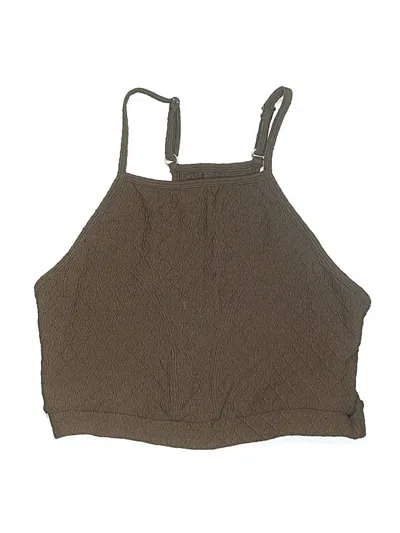 Pre-owned Assorted Brands Swimsuit Top Brown Swimwear