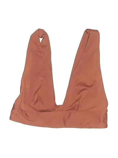 Pre-owned Assorted Brands Swimsuit Top Brown Swimwear