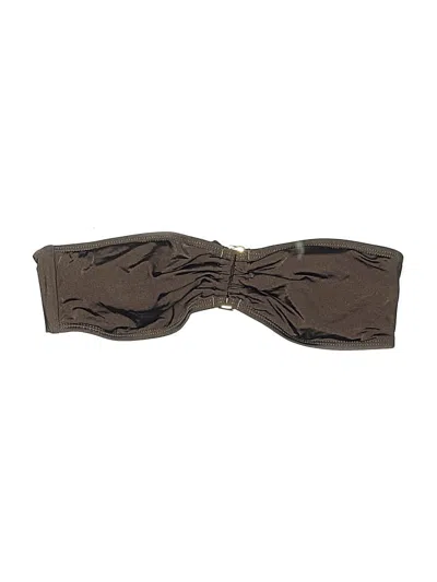 Pre-owned Assorted Brands Swimsuit Top Brown Swimwear