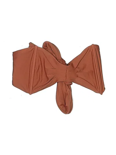 Pre-owned Assorted Brands Swimsuit Top Brown Swimwear