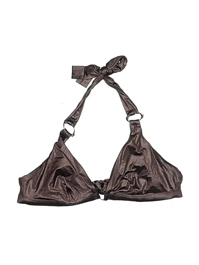 Pre-owned Assorted Brands Swimsuit Top Brown Swimwear
