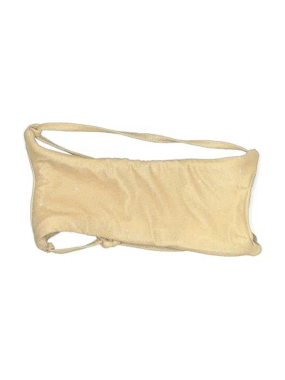 Pre-owned Assorted Brands Swimsuit Top Gold Swimwear