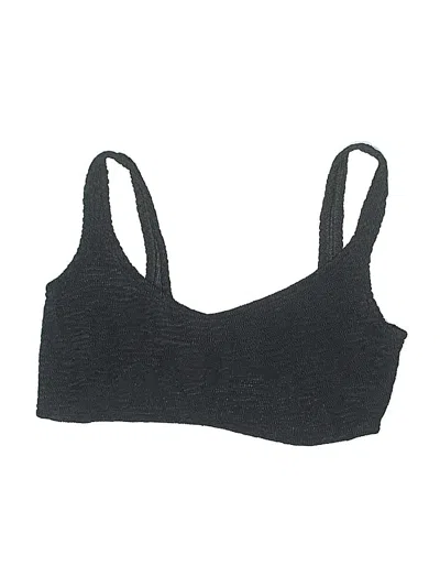 Pre-owned Assorted Brands Swimsuit Top Gray Swimwear