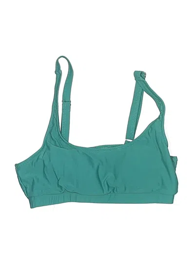 Pre-owned Assorted Brands Swimsuit Top Green Swimwear