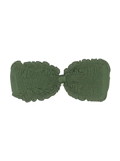 Pre-owned Assorted Brands Swimsuit Top Green Swimwear