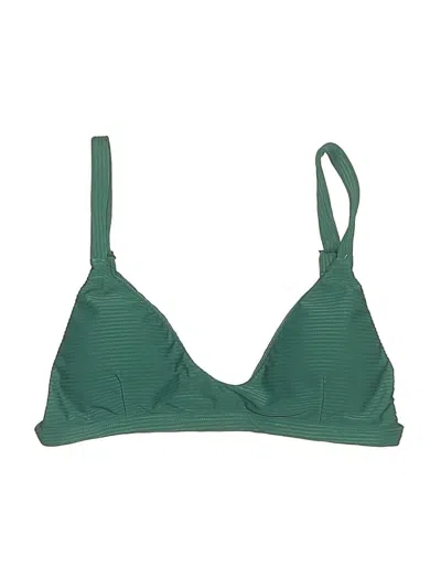 Pre-owned Assorted Brands Swimsuit Top Green Swimwear