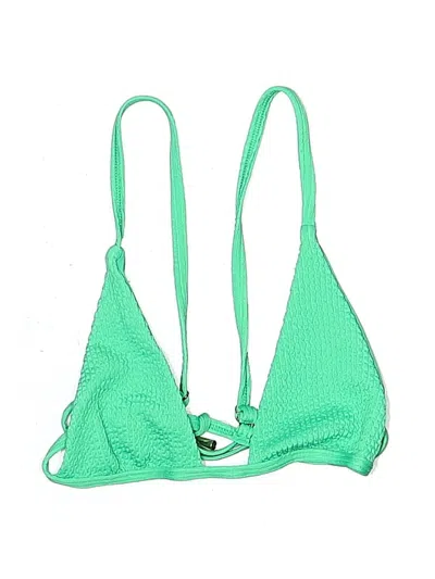 Pre-owned Assorted Brands Swimsuit Top Green Swimwear