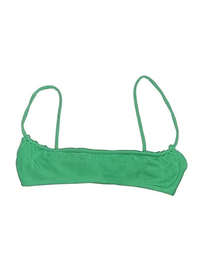 Pre-owned Assorted Brands Swimsuit Top Green Swimwear