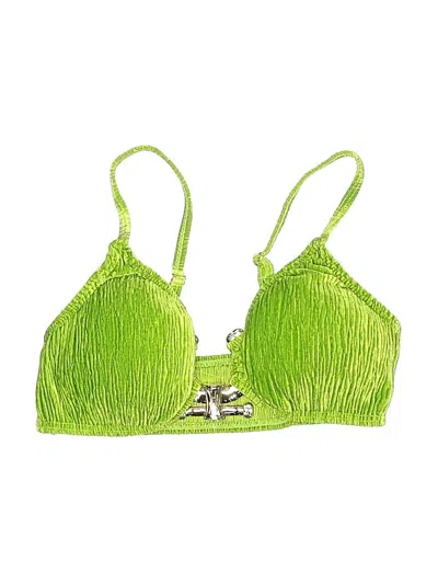 Pre-owned Assorted Brands Swimsuit Top Green Swimwear