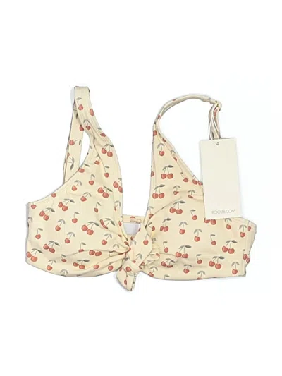 Pre-owned Assorted Brands Swimsuit Top Ivory Swimwear