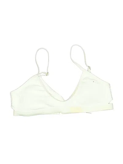 Pre-owned Assorted Brands Swimsuit Top Ivory Swimwear
