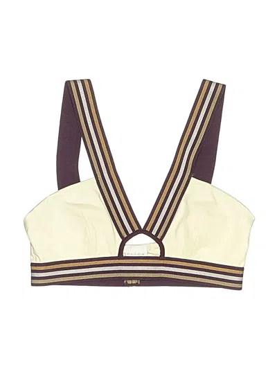 Pre-owned Assorted Brands Swimsuit Top Ivory Swimwear