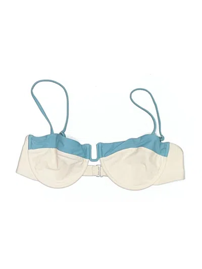 Pre-owned Assorted Brands Swimsuit Top Ivory Swimwear