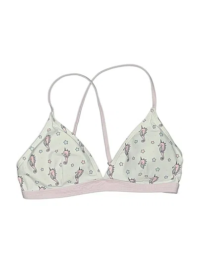 Pre-owned Assorted Brands Swimsuit Top Ivory Swimwear In White