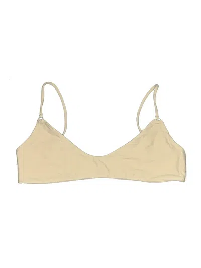Pre-owned Assorted Brands Swimsuit Top Ivory Swimwear In White