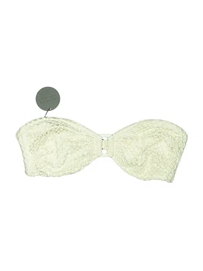 Pre-owned Assorted Brands Swimsuit Top Ivory Swimwear In White