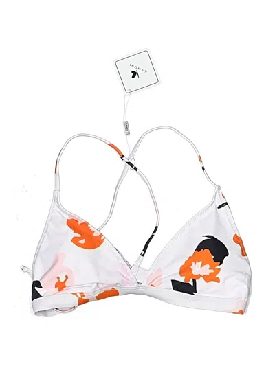 Assorted Brands Swimsuit Top Orange Print Pattern Swimwear