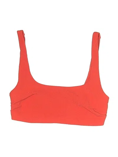 Pre-owned Assorted Brands Swimsuit Top Orange Swimwear