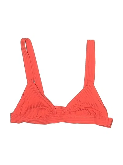 Pre-owned Assorted Brands Swimsuit Top Orange Swimwear