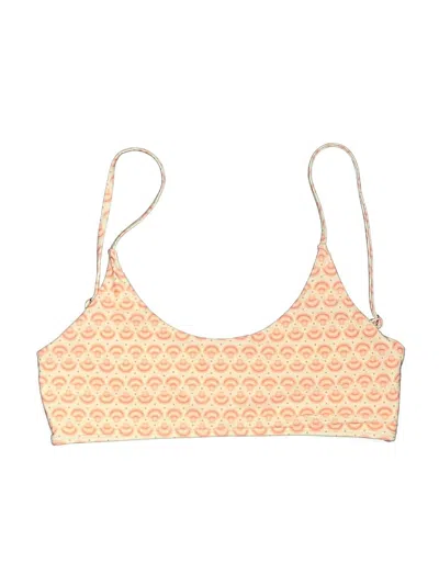 Pre-owned Assorted Brands Swimsuit Top Orange Swimwear