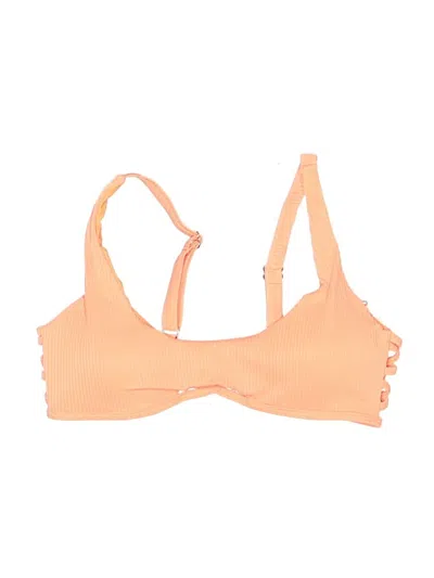 Pre-owned Assorted Brands Swimsuit Top Orange Swimwear