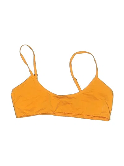 Pre-owned Assorted Brands Swimsuit Top Orange Swimwear