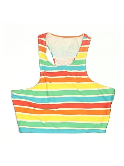 Pre-owned Assorted Brands Swimsuit Top Orange Swimwear