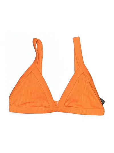 Pre-owned Assorted Brands Swimsuit Top Orange Swimwear