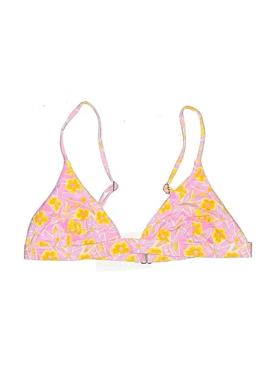 Assorted Brands Swimsuit Top Pink Floral Pattern Swimwear