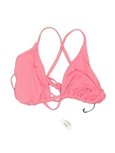 Assorted Brands Swimsuit Top Pink Solid Pattern Swimwear