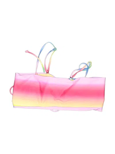 Pre-owned Assorted Brands Swimsuit Top Pink Swimwear