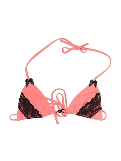 Pre-owned Assorted Brands Swimsuit Top Pink Swimwear