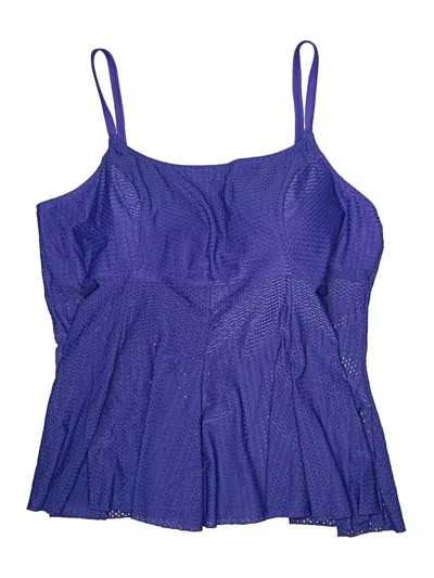 Pre-owned Assorted Brands Swimsuit Top Purple Swimwear