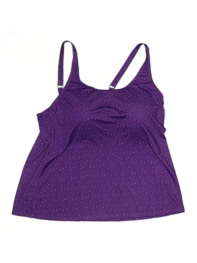 Pre-owned Assorted Brands Swimsuit Top Purple Swimwear