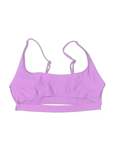 Pre-owned Assorted Brands Swimsuit Top Purple Swimwear