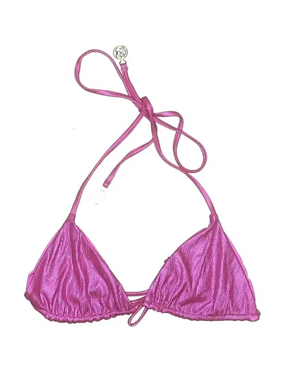 Pre-owned Assorted Brands Swimsuit Top Purple Swimwear