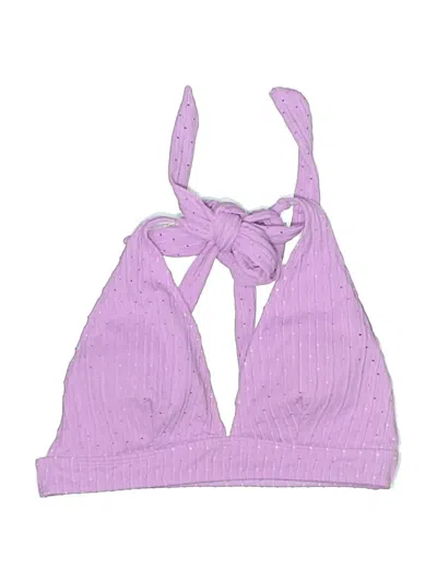 Pre-owned Assorted Brands Swimsuit Top Purple Swimwear